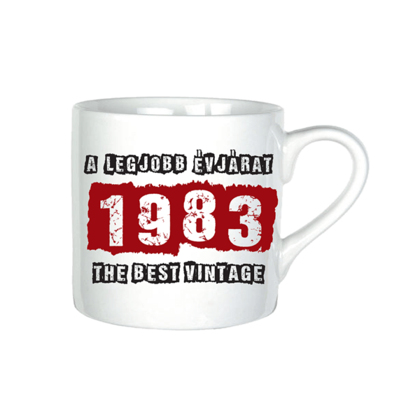 A legjobb évjárat - 1983 évszámos bögre minta