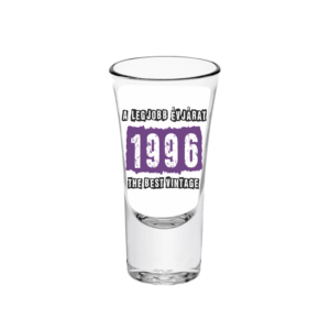 A legjobb évjárat - 1996 évszámos tüske pálinkás pohár minta