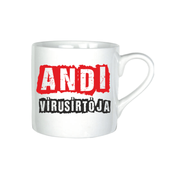 Andi vírusirtója neves bögre minta