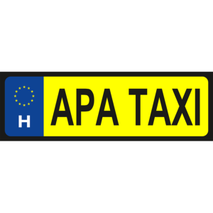 Apa taxi vicces rendszámtábla minta