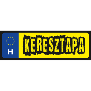 Keresztapa vicces rendszámtábla minta