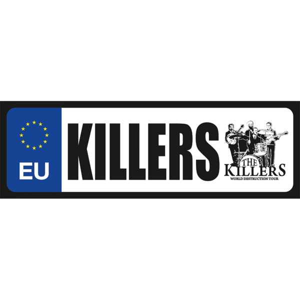 Killers vicces rendszámtábla minta