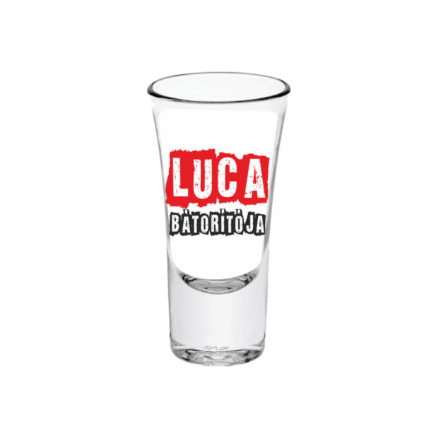 Luca bátorítója neves tüske pálinkás pohár minta