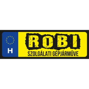 Robi szolgálati gépjárműve neves rendszámtábla minta