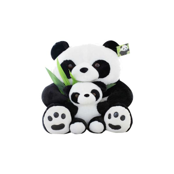 40 cm-es Plüss Panda kis pandával termék kép