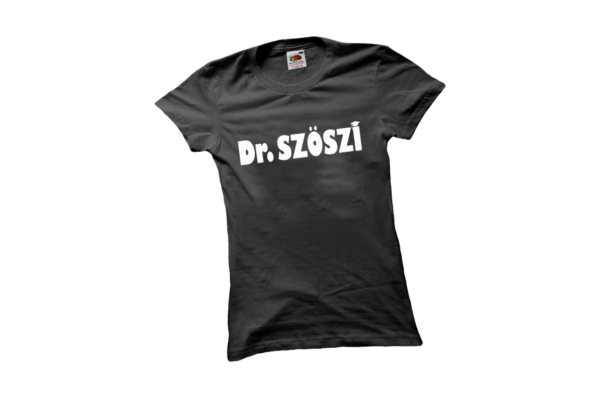 Dr Szöszi női fehér póló minta termék kép