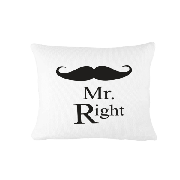 Mr. Right vicces poénos párna termék kép