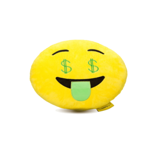 Dollár szemű Smiley plüss emoji párna termék kép