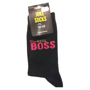 The real boss egyedi vicces Zokni termék kép
