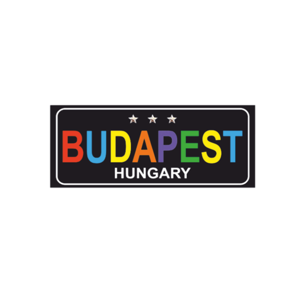 Budapest színes hűtőmágnes termék kép