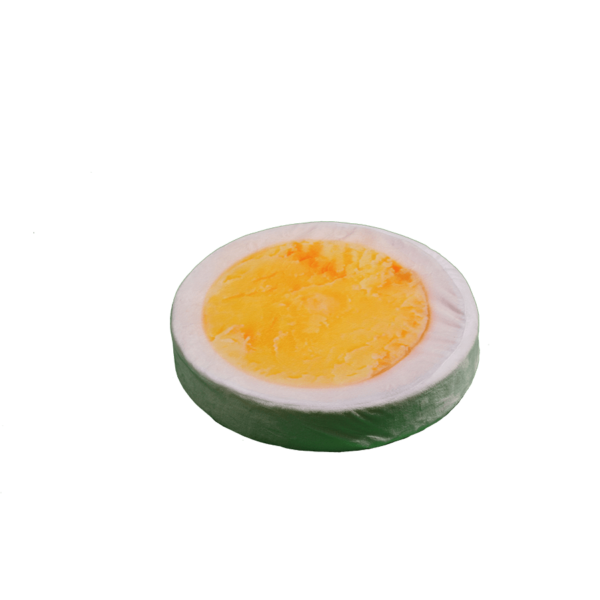 Főtt tojás kerek ülőpárna termék kép
