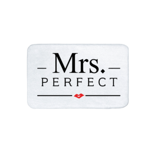 Mrs. Perfect vicces feliratos Fürdőszoba Szőnyeg termék kép