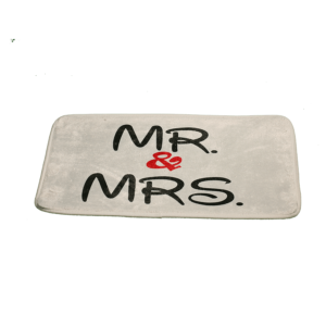 Mr & Mrs vicces feliratos Fürdőszoba Szőnyeg termék kép