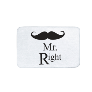 Mr. Right vicces feliratos Fürdőszoba Szőnyeg termék kép