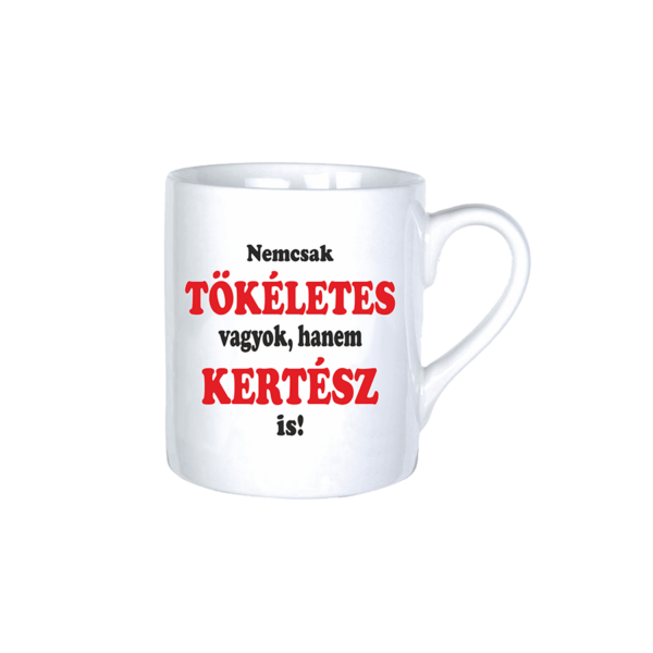 Nemcsak tökéletes vagyok, hanem kertész is vicces bögre termék kép