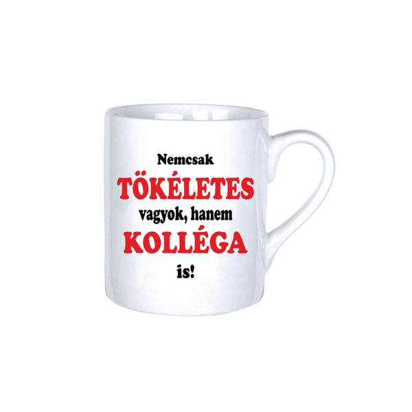 Nemcsak tökéletes vagyok, hanem kolléga is vicces bögre termék kép