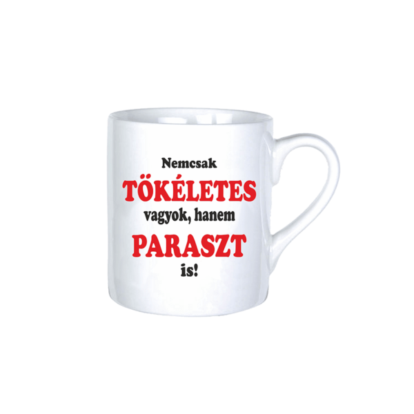 Nemcsak tökéletes vagyok, hanem paraszt is vicces bögre termék kép