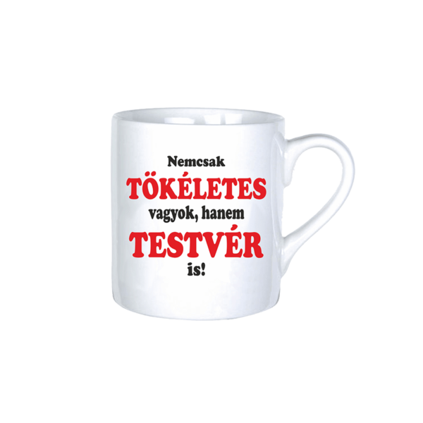 Nemcsak tökéletes vagyok, hanem testvér is vicces bögre termék kép