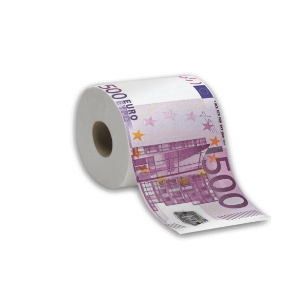 500 euró mintás WC papír termék kép