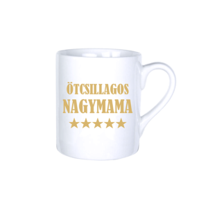 Ötcsillagos nagymama vicces bögre termék kép