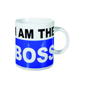 I am the boss különleges formájú kerámia bögre