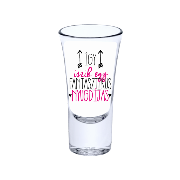 Így iszik egy fantasztikus nyugdíjas pink vicces feles pohár termékkép