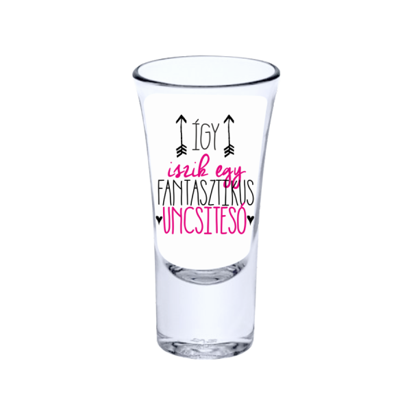 Így néz ki egy fantasztikus uncsitesó pink vicces feles pohár termékkép
