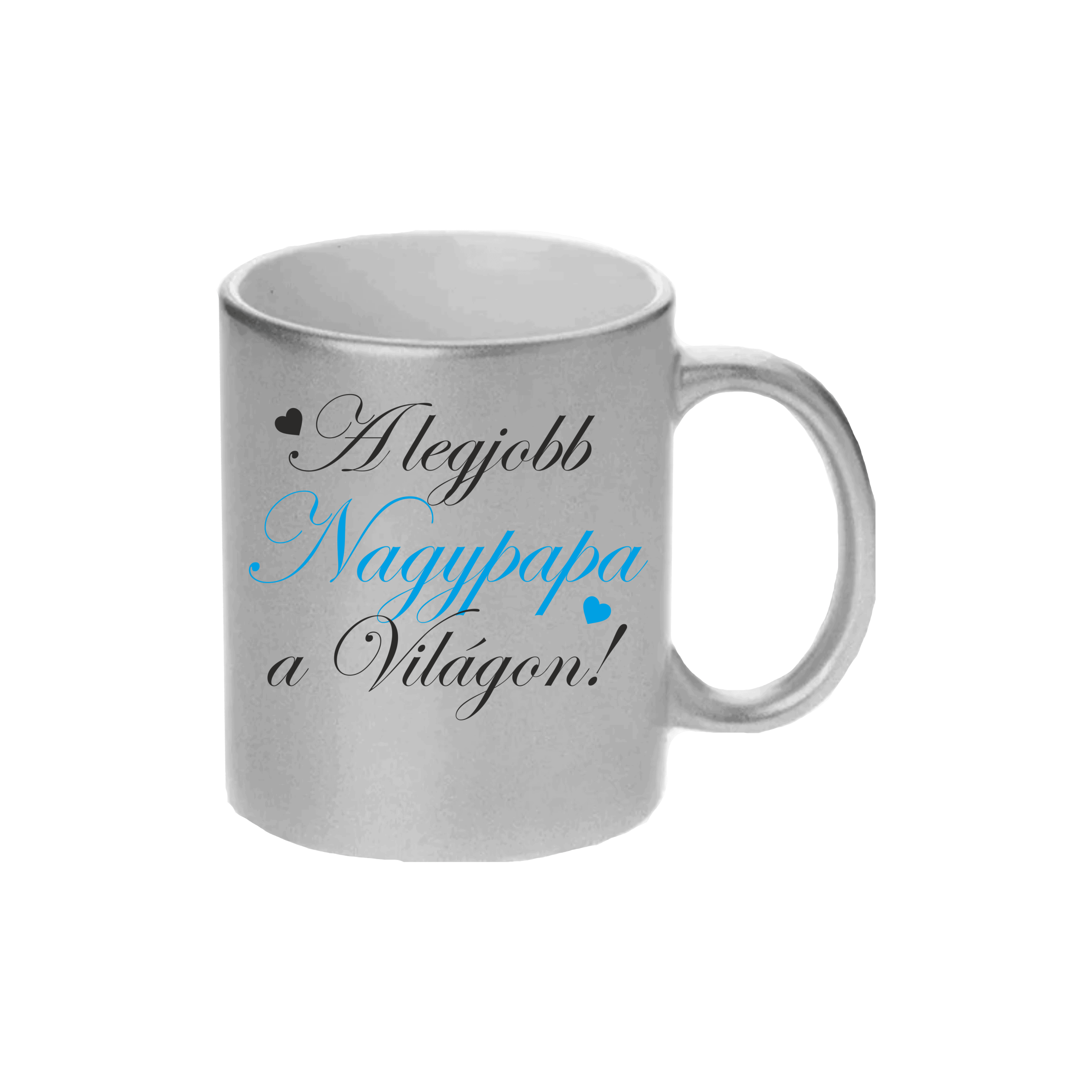 A legjobb Nagypapa a világon - (ezüst) kerámia bögre