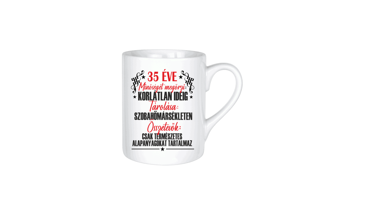 35 éve minőséget megőrzi... - kerámia bögre termékkép