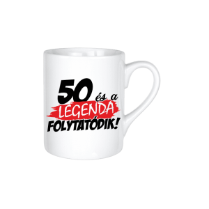 50 és a legenda folytatódik - kerámia bögre termékkép