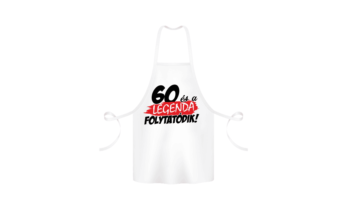 60 és a legenda folytatódik - kötény termékkép