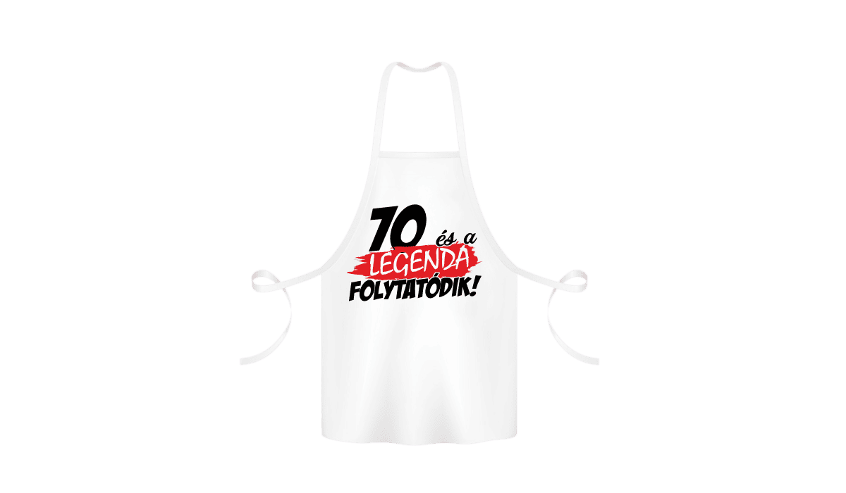 70 és a legenda folytatódik - kötény termékkép