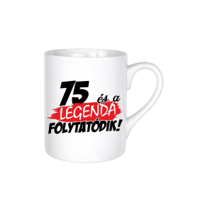 75 és a legenda folytatódik - kerámia bögre termékkép