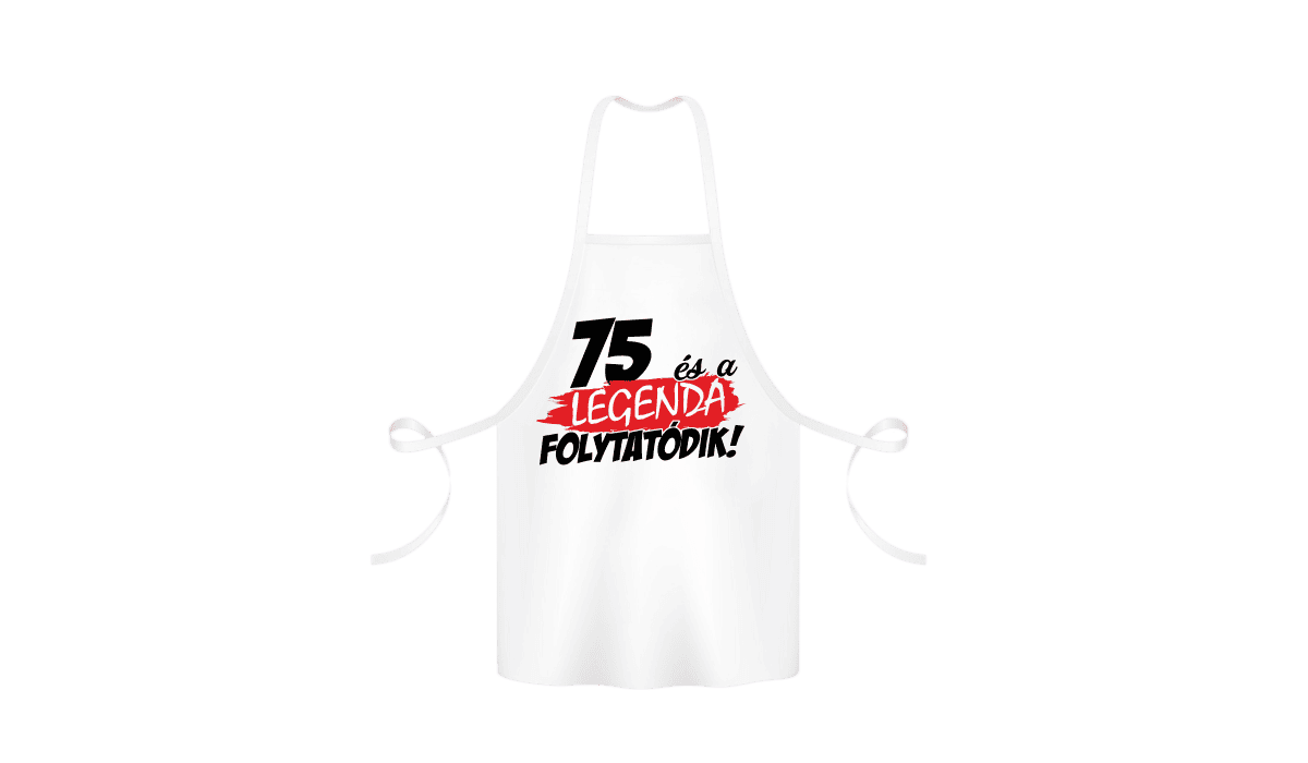75 és a legenda folytatódik - kötény termékkép