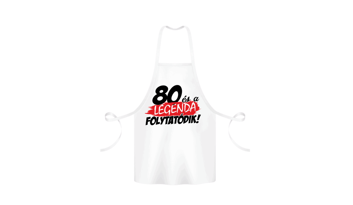 80 és a legenda folytatódik - kötény termékkép