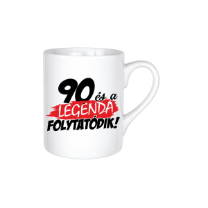 90 és a legenda folytatódik - kerámia bögre termékkép