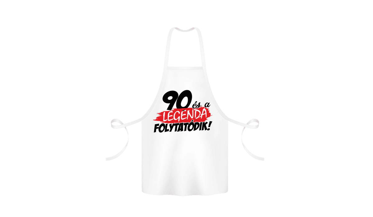 90 és a legenda folytatódik - kötény termékkép