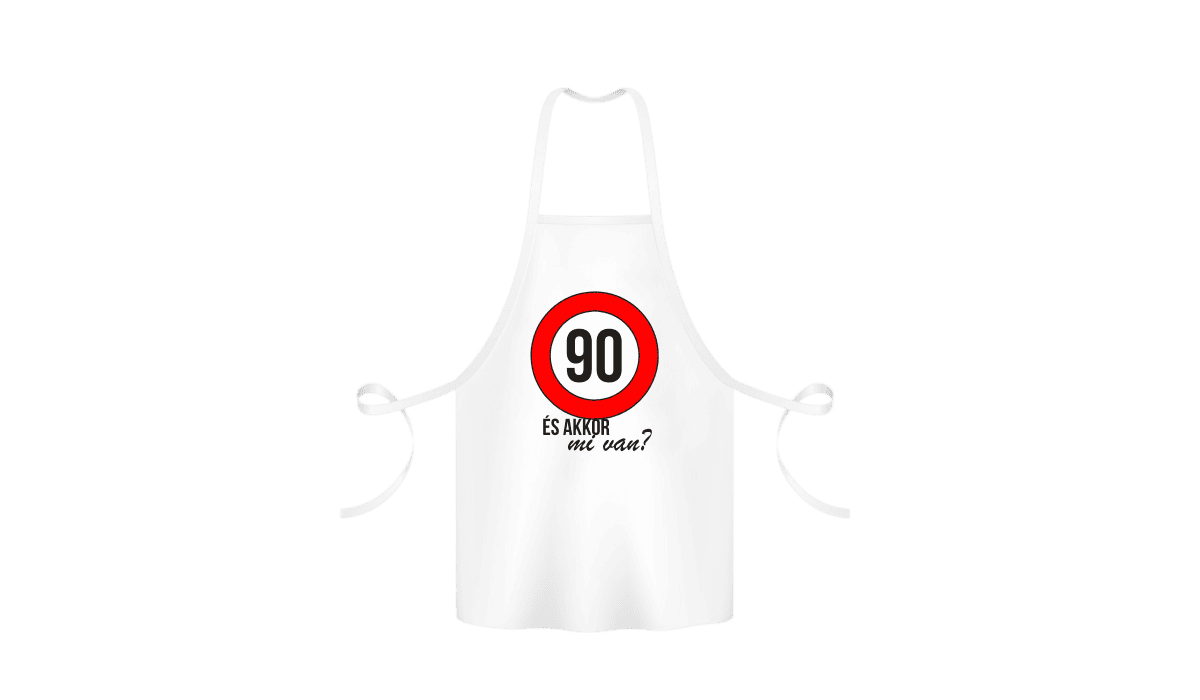 90 És akkor mi van? - kötény termékkép