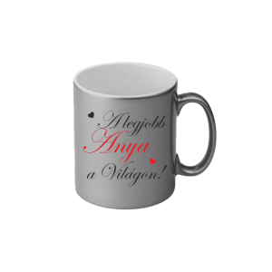 A legjobb anya a világon (ezüst) - kerámia bögre termékkép