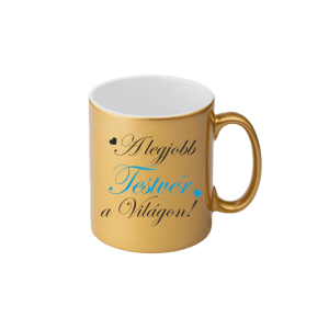 A legjobb testvér a világon (arany) - kerámia bögre termékkép