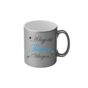 A legjobb testvér a világon (ezüst) - kerámia bögre termékkép