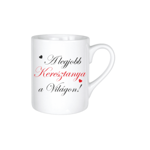 A legjobb Keresztanya a világon - kerámia bögre termékkép