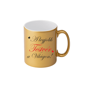 A legjobb testvér a világon (arany) - kerámia bögre termékkép