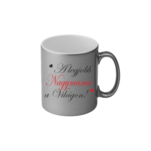 A legjobb nagymama a világon (ezüst) - kerámia bögre termékkép