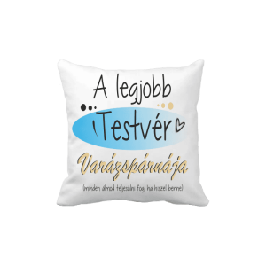 A legjobb testvér varázspárnája...(kék) - vicces poénos párna termékkép