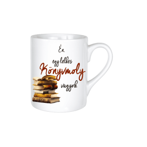 Én egy lelkes könyvmoly vagyok - kerámia bögre termékkép