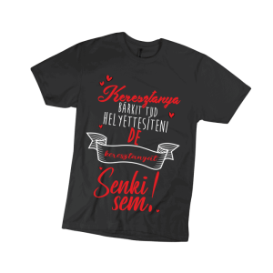 Keresztanya bárkit tud helyettesíteni… – fekete női póló termékkép