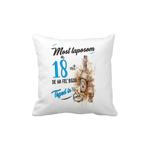 Most taposom a 18-at...(kék) - vicces poénos párna termékkép