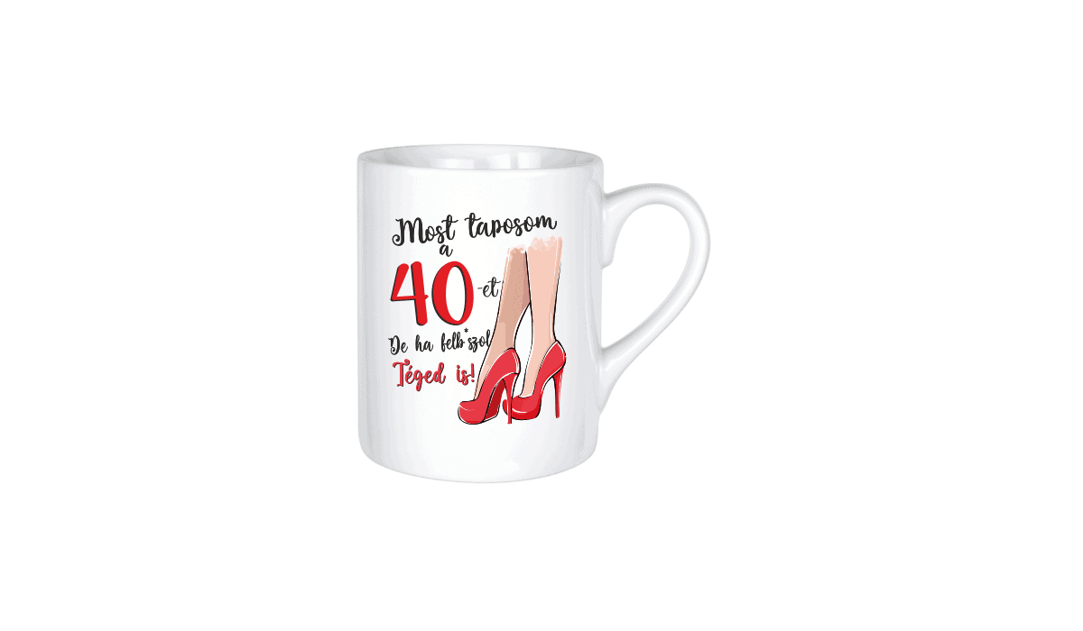 Most taposom a 40-et... - kerámia bögre termékkép