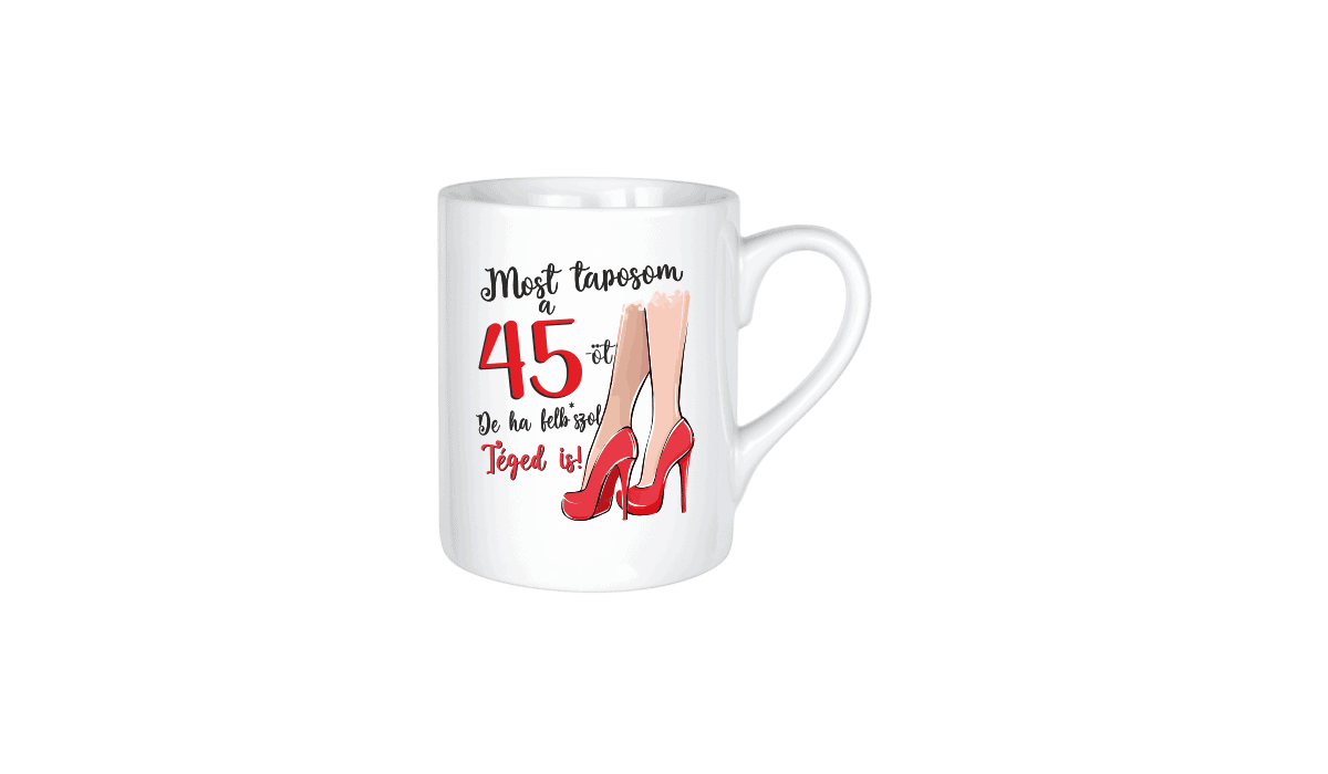 Most taposom a 45-öt... - kerámia bögre termékkép